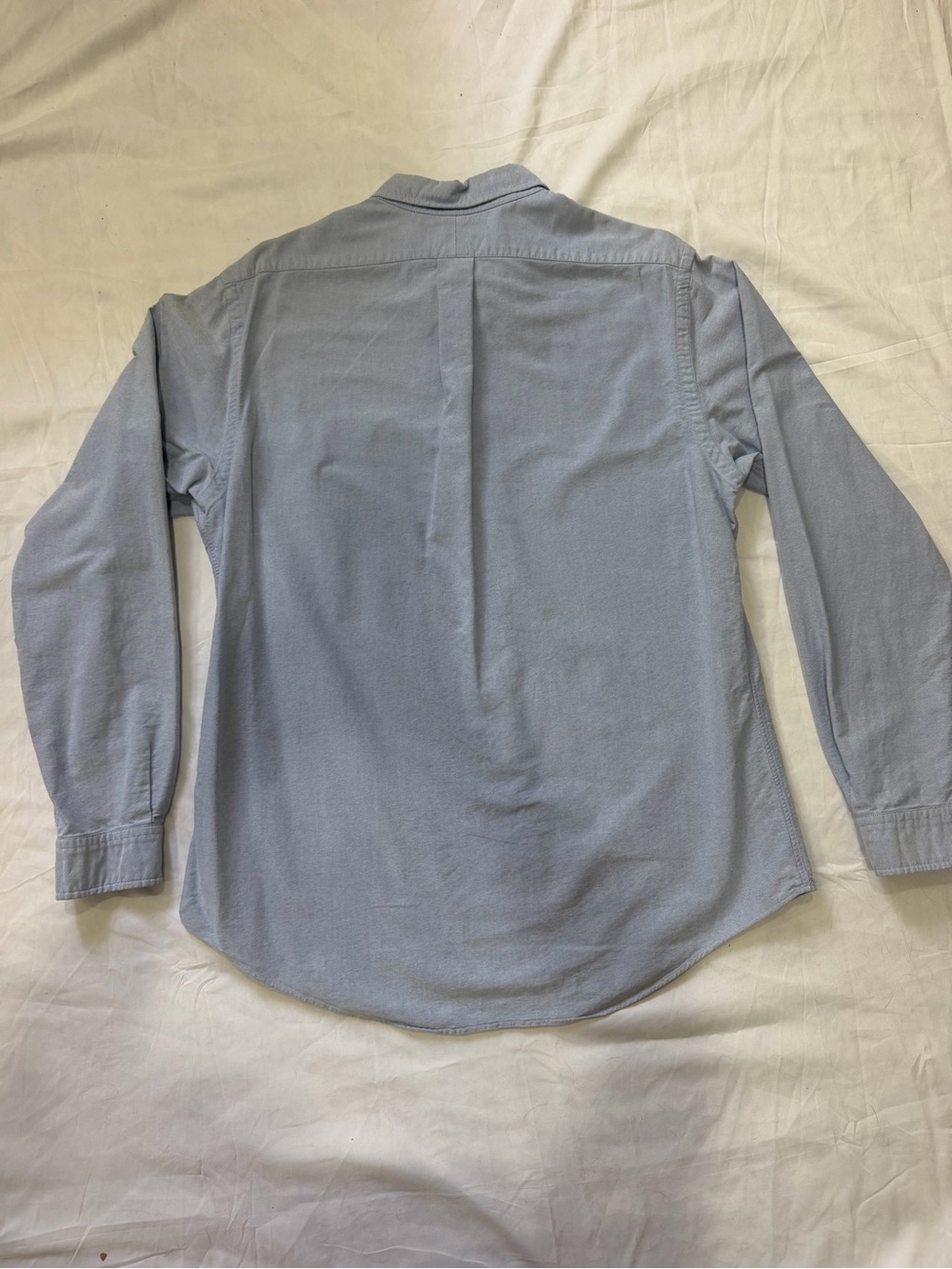 Ralph Lauren Men's Cotton Woven Button Down Custom Fit Blue Size Large - Picture 4 of 5